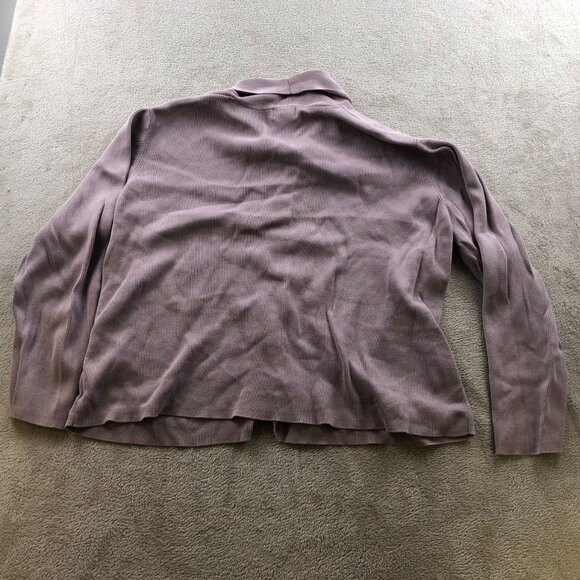 L.L.Bean Womens Cardigan Sweater Size XL Knit Coatigan Button Up Pink Silk Blend - Picture 8 of 8